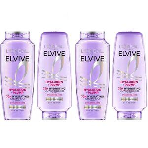 L'Oreal Paris Elvive Hyaluron Plump Hydrating Shampoo + Conditioner x 2